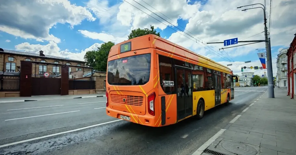 Электробус в Ярославле на маршруте